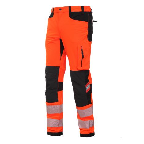 Spodnie robocze odblaskowe TENSION BoSafety FB-TENSION-043 Hi-Vis Pomarańczowy/Czarny - 2