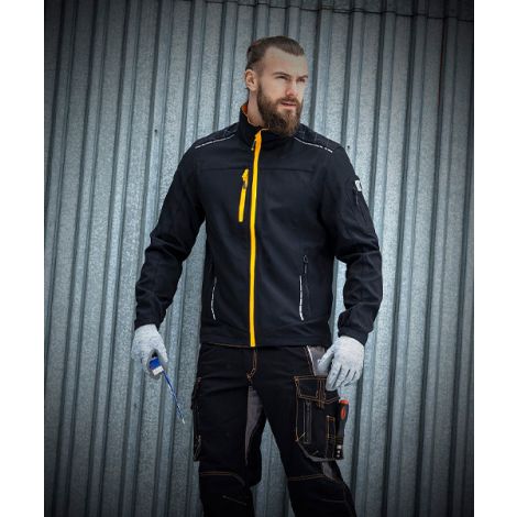 Kurtka robocza softshell Vision Ardon H9172 Czarno-pomarańcz - 3